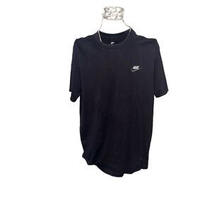Nice NIKE solid black Short Sleeve T Shirt Graphic T-Shirt Adult T-Shirt Size LA
